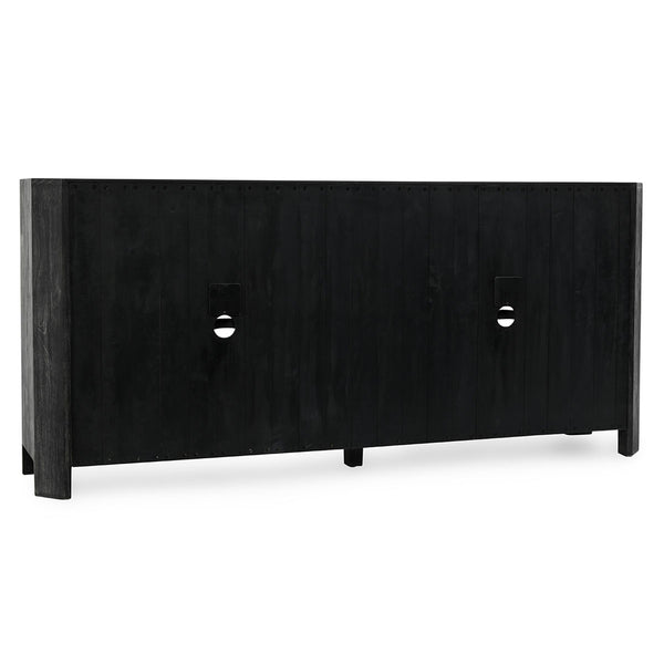 Macarthur Solid Wood 4-Drawer Cabinet in Antique Black