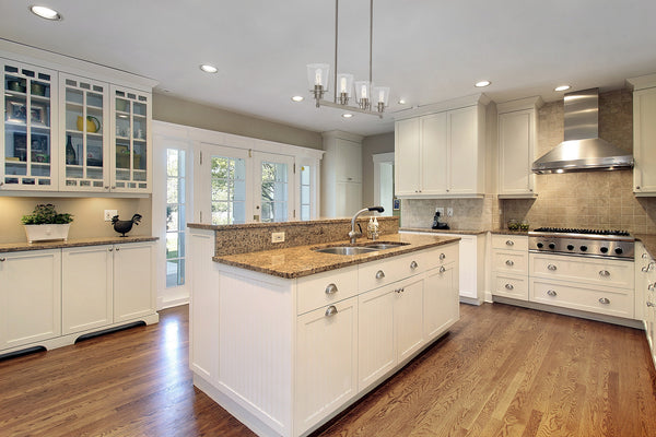 Bohin 4 Light Island/Billiard in Brushed Nickel  Finish