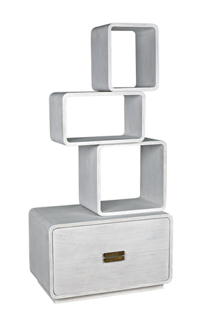 Belini Bookcase, White Wash