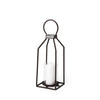 Kingston II Small Rustic Metal Framed Table Candle Holder