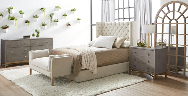 Strand Shagreen 3-Drawer Nightstand