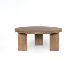 Mesa Round Coffee Table-Light Brushed