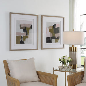 Color Block Framed Prints, Set/2