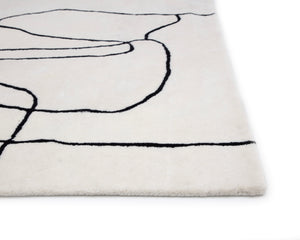 TILDA HAND -TUFTED RUG - IVORY / CHARCOAL - 8' X 10'