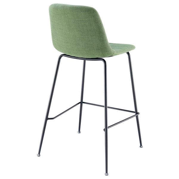 Caleb Fabric Counter Stool In Penta Green