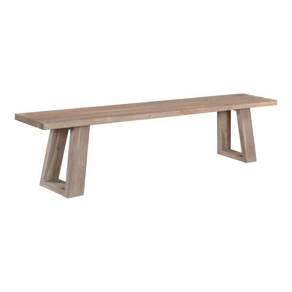 Moe's Tanya Bench Light Grey Acacia Wood