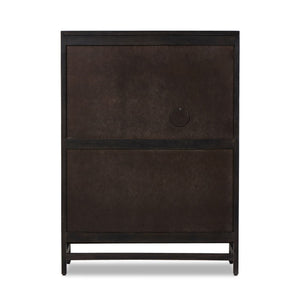 Caprice Bar Cabinet - Black Wash Mango