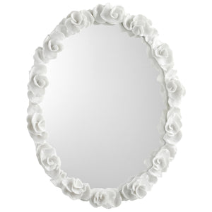 Gardenia Mirror In White