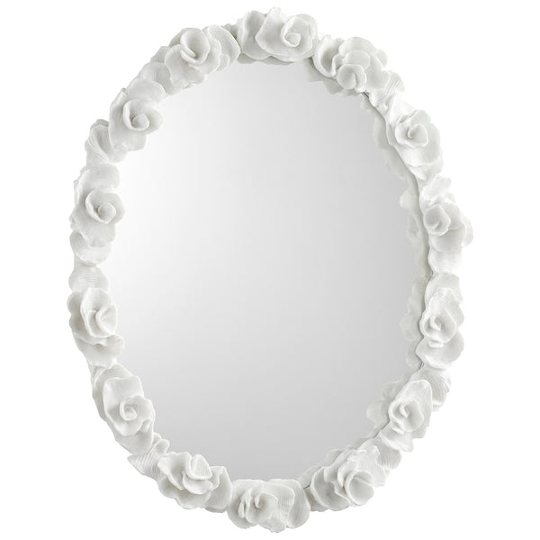 Gardenia Mirror In White