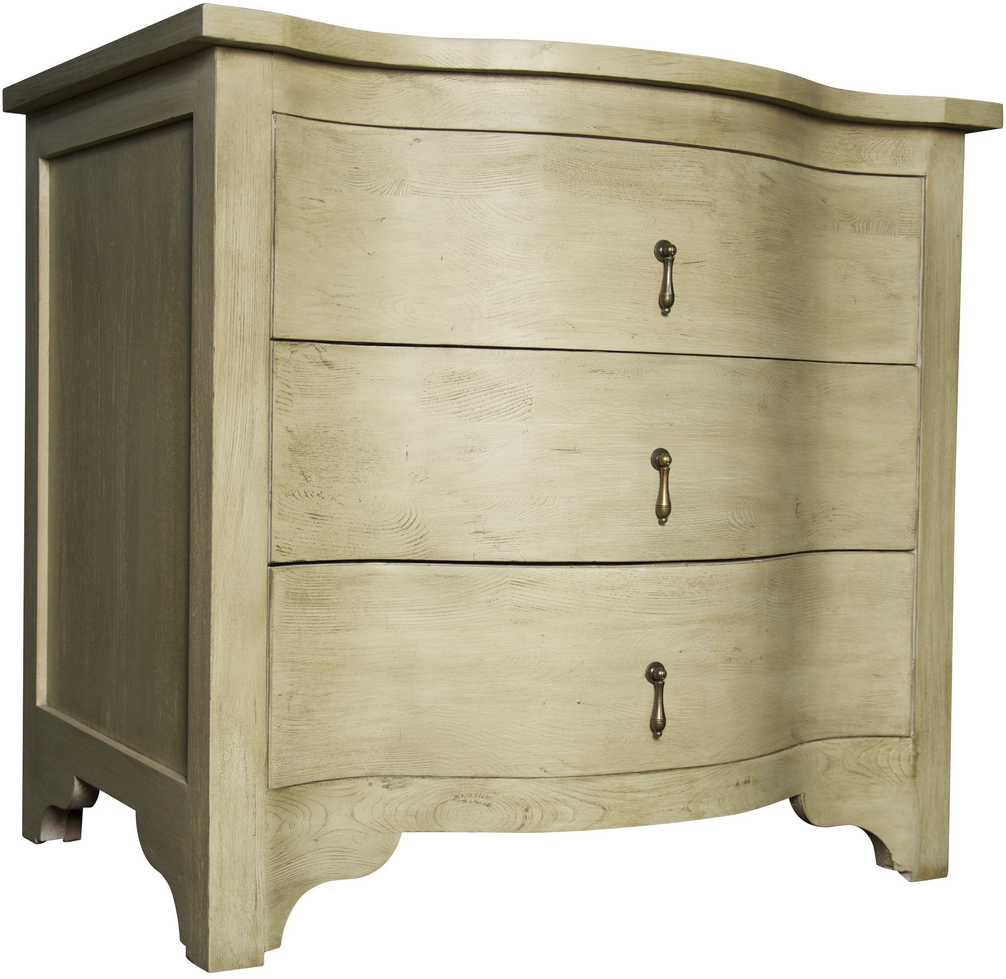 Noir Furniture Curved Front Side Table - Thumbnail 2