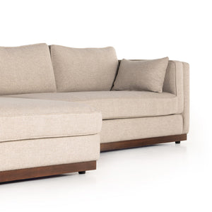 Lawrence 2-Piece Sectional W/ Chaise - Nova Taupe