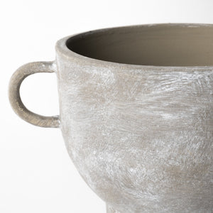 Deya Small Rustic Brown Ceramic Vase