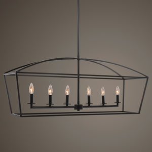Clayton 6 Light Linear Chandelier