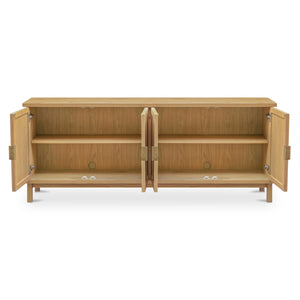 Moe's Seymour Sideboard Natural Oak & Rattan