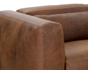 BEAU SOFA CHAISE - RAF - LUCIA TOBACCO LEATHER
