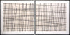 Crosshatch (set Of 2) - 48" X 48" - Black Floater Frame