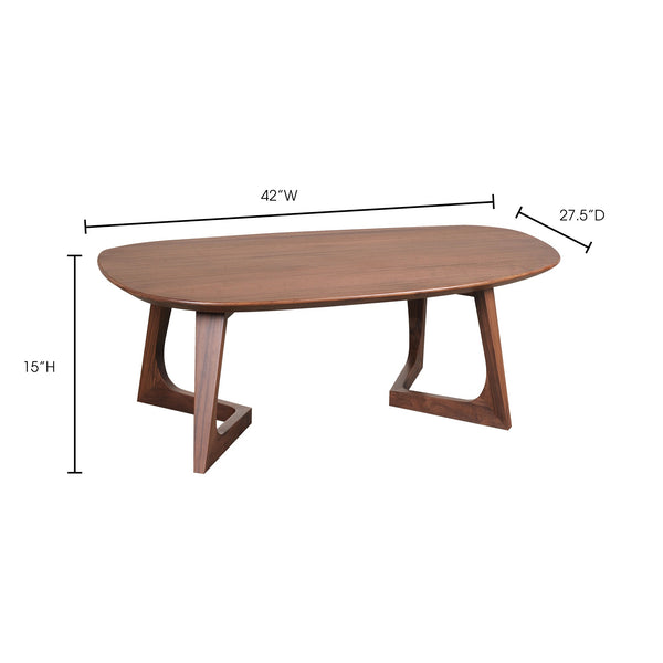 Moe's Godenza Small Coffee Table in Brown
