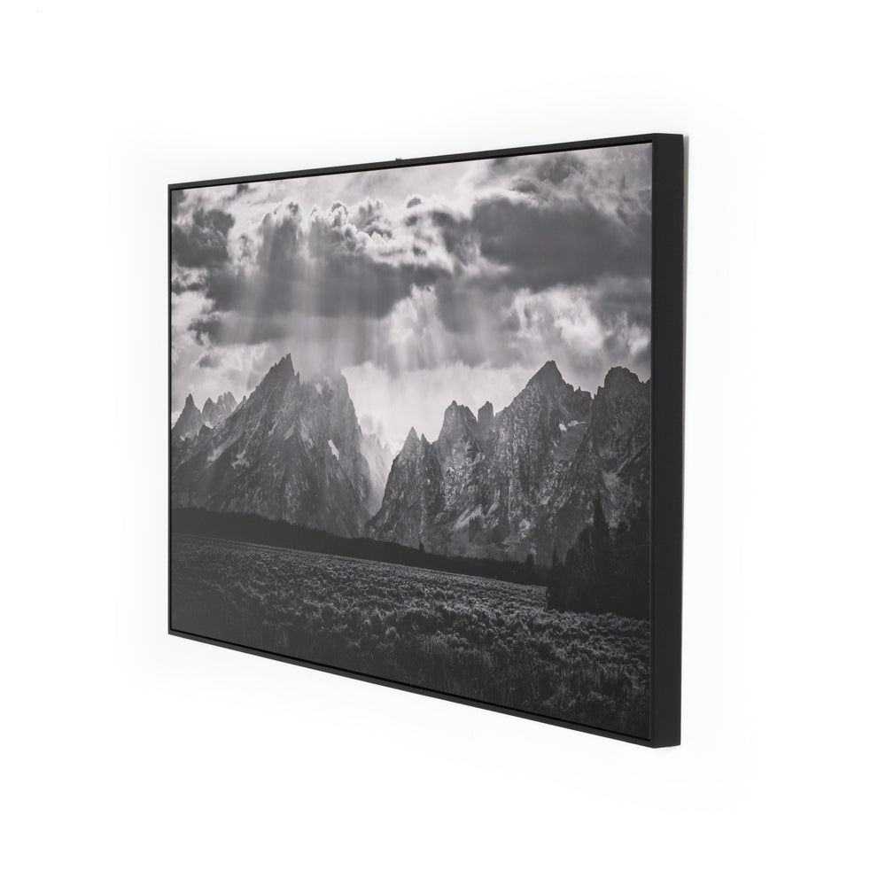 Grand Teton Range By Getty In Black Maple F
