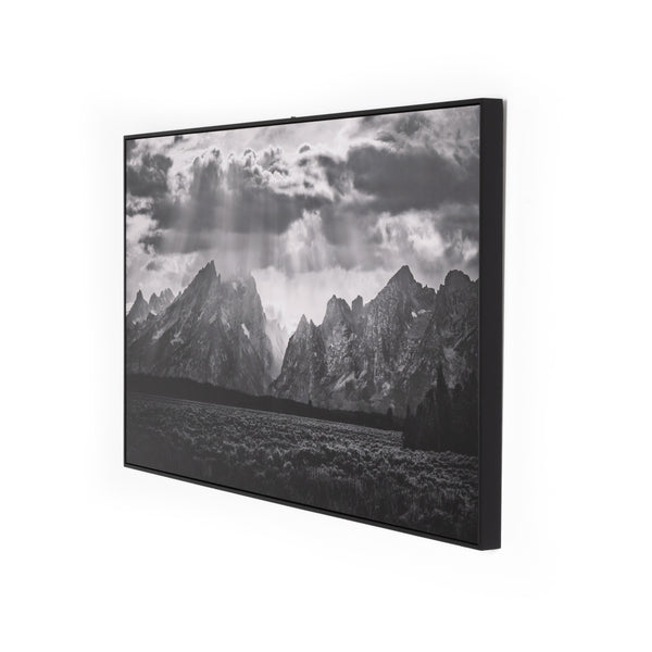 Grand Teton Range By Getty In Black Maple F