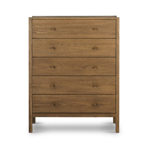 Meadow 5 Drawer Dresser In Tawny Oak
