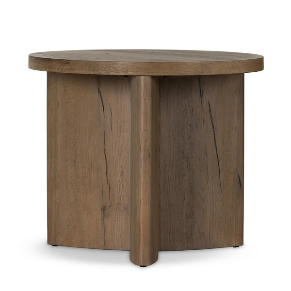Toli End Table - Rustic Grey Veneer