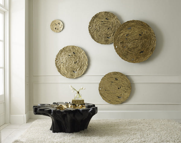 Molten Disc Wall Art, Gold Leaf, MD