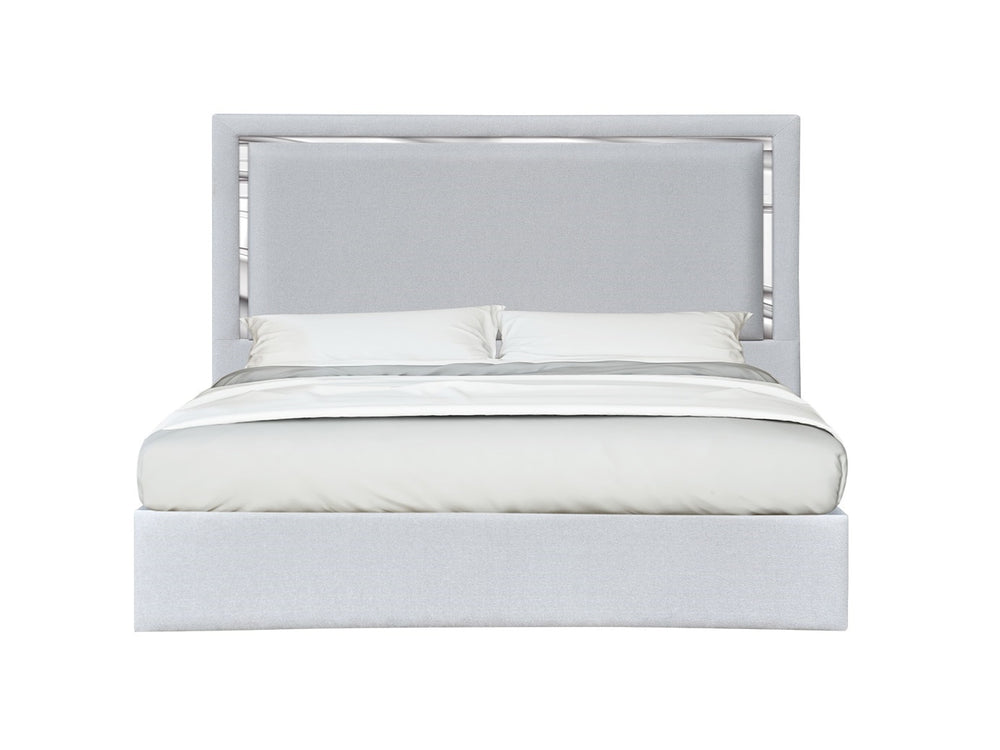 Monet Queen Bed in Silver Grey