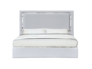 Monet Queen Bed in Silver Grey