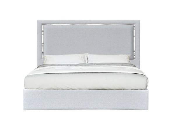 Monet Queen Bed in Silver Grey