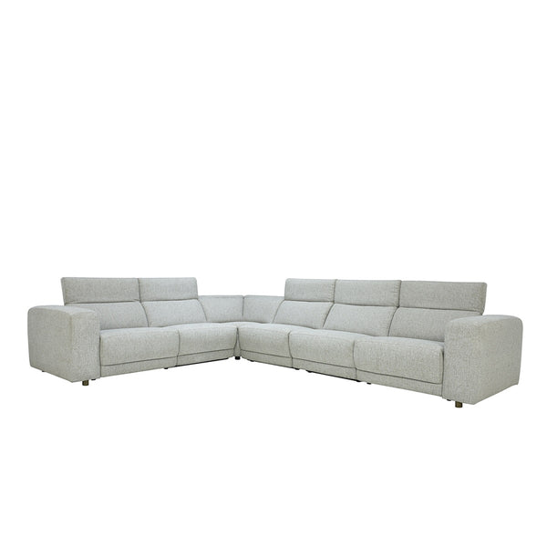 Knoxville Upholstered Power Recliner Sectional - Gray