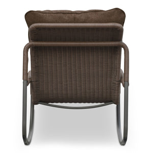 Moe's Lyra Outdoor Rocking Chair in Brown
