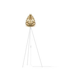 Conia Brass 57" Tripod Floor Lamp with White Base