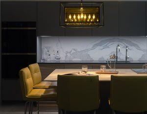 Infinity 12 Light Pendant in Misty Charcoal Finish