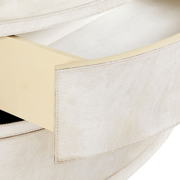 JULIUS 2-DRAWER SIDE TABLE, WHITE