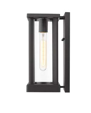 Glenwood 1 Light Outdoor Wall Sconce in Black Finish