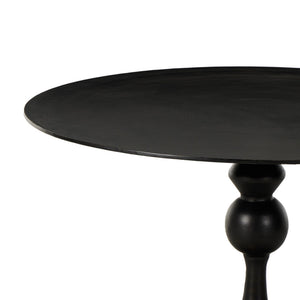 Daffin Round Bistro Table - Black Antique
