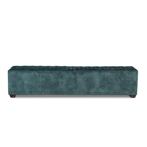 D'Orsay 78" Upholstered Leather Bench
