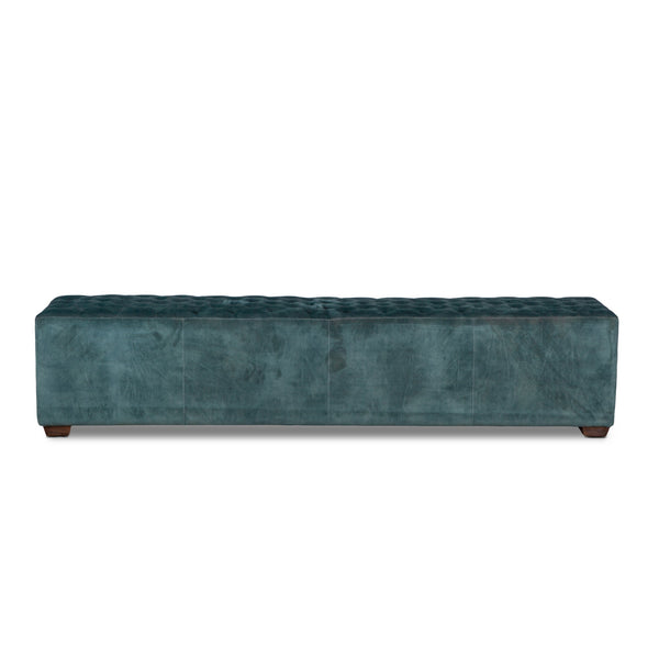 D'Orsay 78" Upholstered Leather Bench