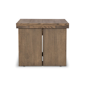 Warby End Table in Worn Oak Veneer