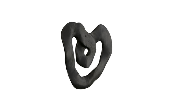 Swirl Wall Tile, Teak Wood, Assorted, Black