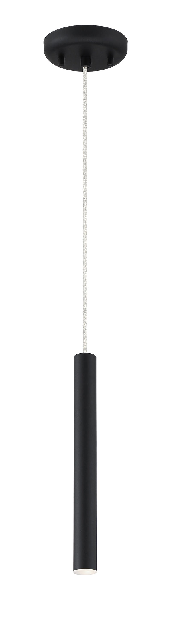 Forest 1 Light Mini Pendant in Matte black Finish