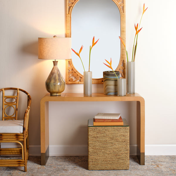 Captain Seagrass Square Side Table
