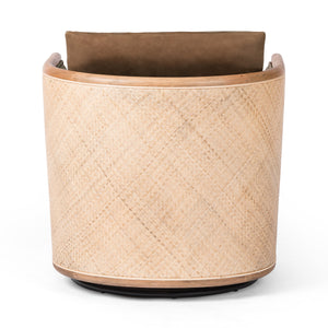 Newbury Swivel Chair In Palermo Cognac
