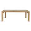 Crest Solid Wood Rectangle Dining Table 78" - Warm Natural