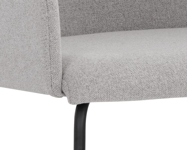 HENSLEY DINING ARMCHAIR - MINA WARM GREY