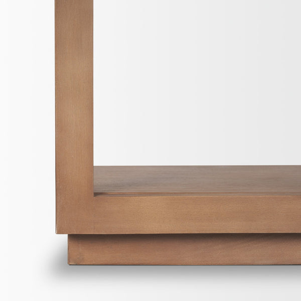 Bela Arched Shelving Unit Medium Brown Wood