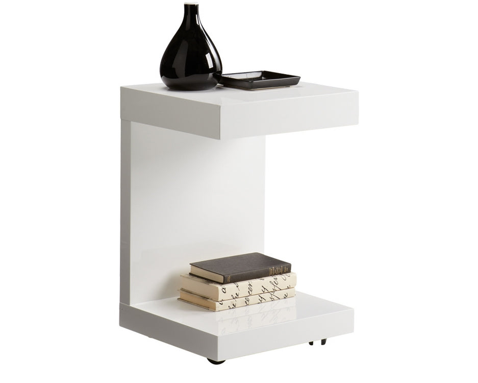 BACHELOR TV TABLE - HG WHITE