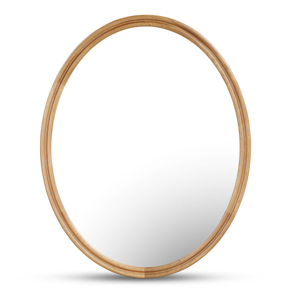 Moe's Alcott Oval Mirror in Oak Finish