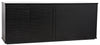 Smith 4 Door Sideboard, Hand Rubbed Black