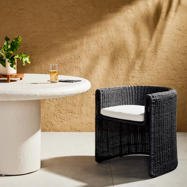 Tucson Outdoor Dining Armchair In Coal
